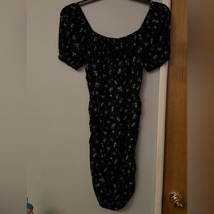 Black dress with little flowers